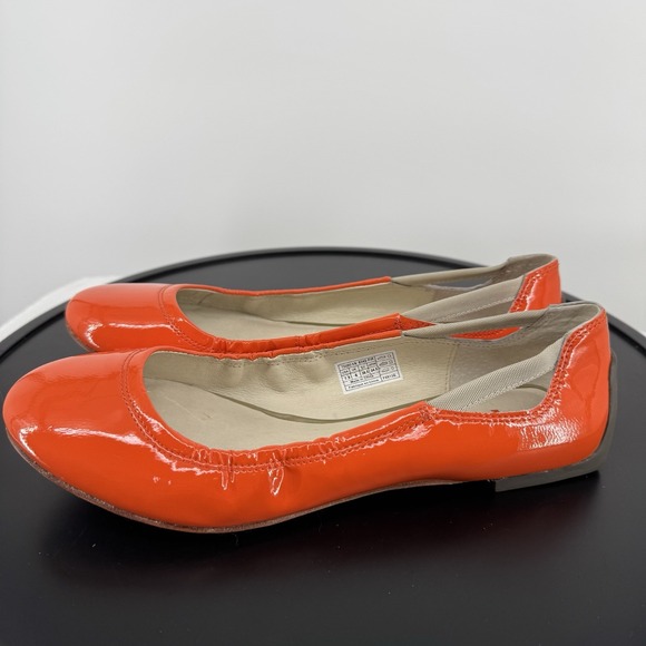 Tsubo Shoes - Tsubo‎ Roana Orange Patent Leather Ballet Flats Slip On Sz 7 .5 US/38.5EU/6UK